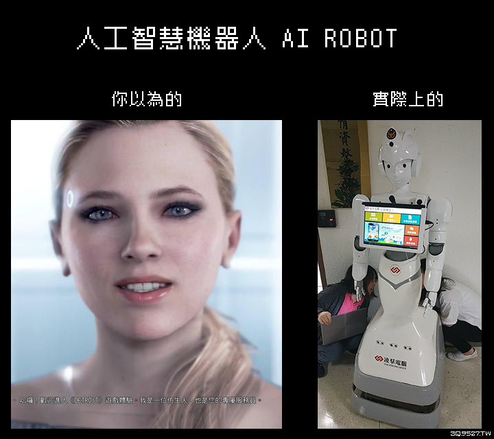 實際上的人工智慧機器人AI ROBOT