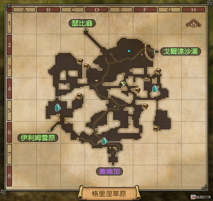 DQH2勇者鬥惡龍英雄集結2中文版全寶箱地圖